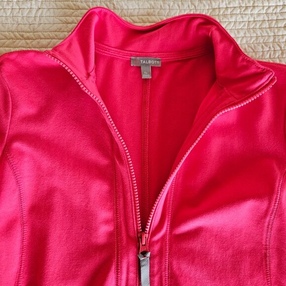 T by Talbot's Stretch Full-zip Jacket - Size SP Petite - Bright Pink - Picture 4 of 9